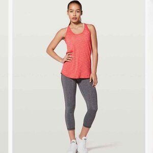 Lululemon Heathered Red Orange Essential Tank Top Womens Size 2